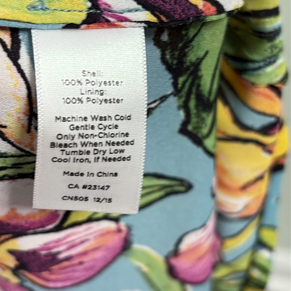 Talbots Hawaiian Tropical Floral Sleeveless Maxi Dress Size 6 - Picture 9 of 9